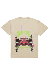 Maison Racing Tee Cream