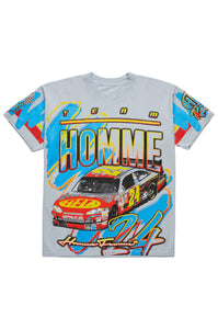 Racing Team Tee Baby Blue