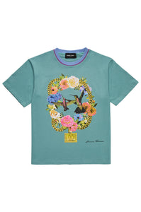 Paradise Chain Tee Aqua