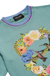 Paradise Chain Tee Aqua