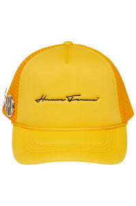 Classic Script Pin Hat Yellow