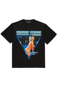 Showgirls Tee Black and Blue