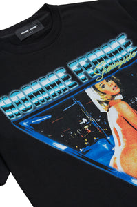 Showgirls Tee Black and Blue