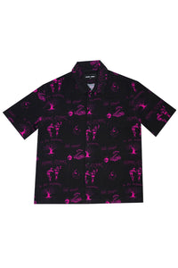 Genesis Button Down Black and Pink