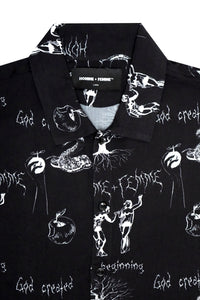 Genesis Button Down Black and White