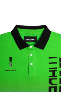 Made On Earth Polo Green and Purple