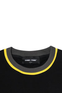Gradient Laser Tee Black and Yellow