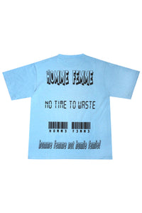 Allover Print Tee Baby Blue