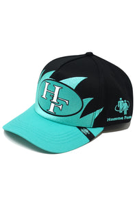 Shark Tooth Snapback Turquoise and Black