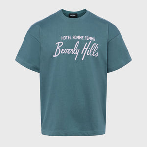 Hotel Homme Femme Tee Deep Teal and Lavender