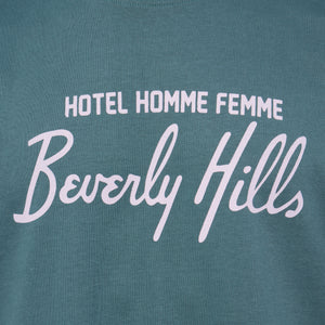 Hotel Homme Femme Tee Deep Teal and Lavender