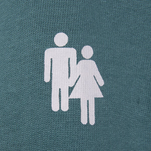 Hotel Homme Femme Tee Deep Teal and Lavender