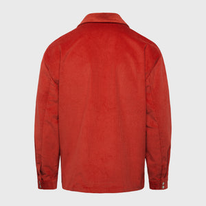 Corduroy Crew Jacket Brick Red