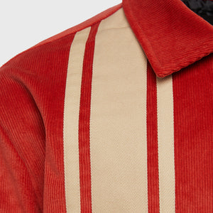 Corduroy Crew Jacket Brick Red