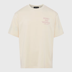 Respect Tee Cream and Pink