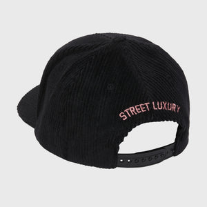 Homme Hotel Corduroy Hat Black and Pink