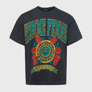 Collegiate Varsity Tee Charcoal
