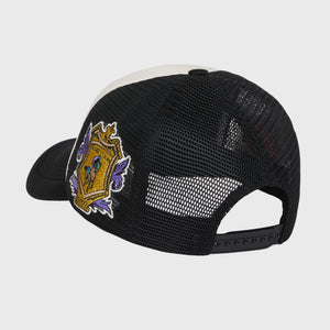 Patchwork Trucker Hat Black