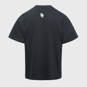 Core Logo Tee Charcoal and Cream