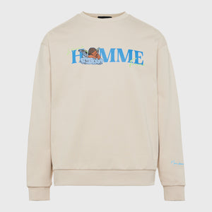 Maison Angels Crewneck Taupe