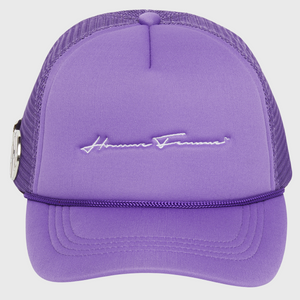 Classic Script Pin Hat Purple