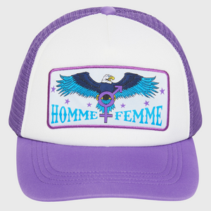 Eagle Trucker Hat Purple