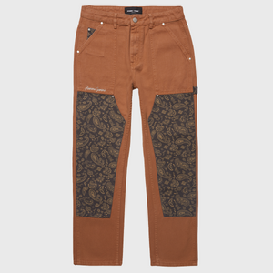 Paisley Work Pants Mahogany Brown