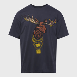 Homme Femme x Eddie Bauer Moose Drip Tee Washed Navy